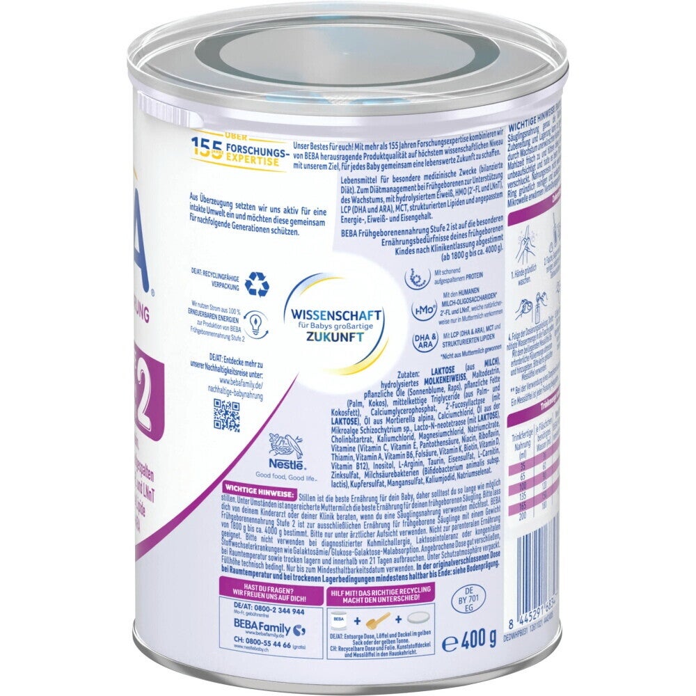BEBA Frühgeborenennahrung 2