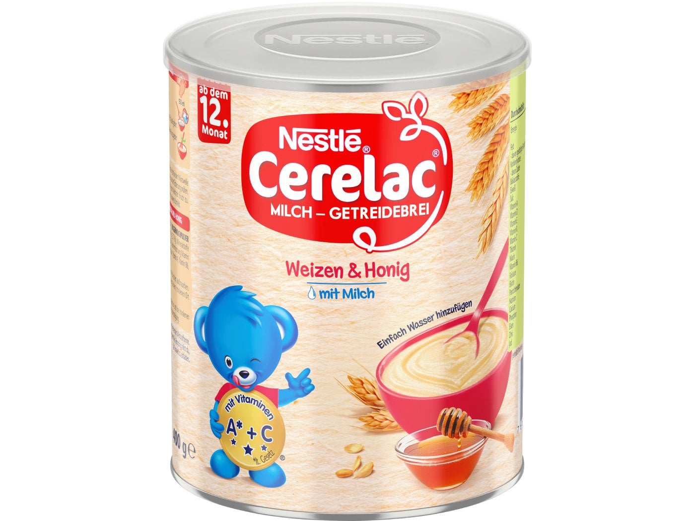 CERELAC Milch-Getreidebrei mit Honig- 400g - Ansicht Front