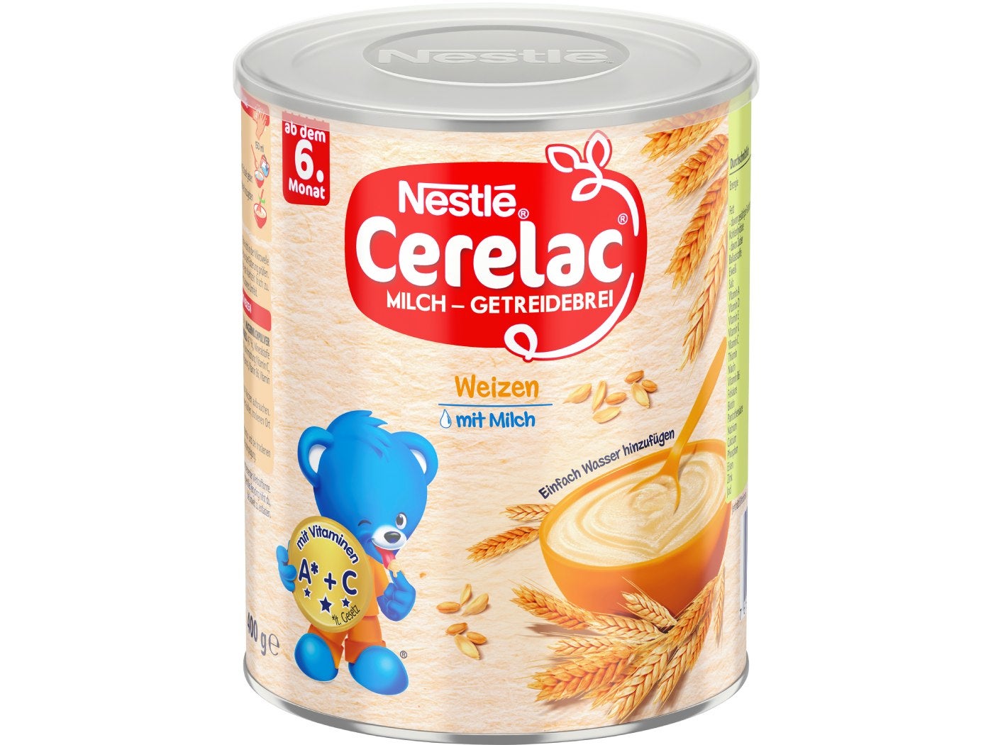 CERELAC Milch-Getreidebrei mit Weizen- 400g - Ansicht Front