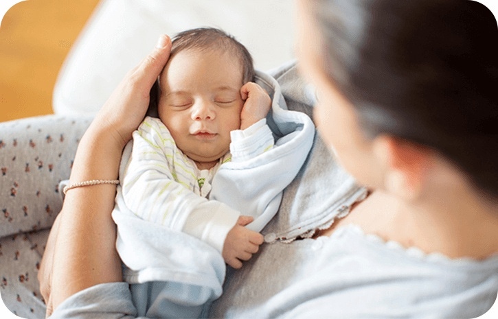 Baby hat Luft im Bauch