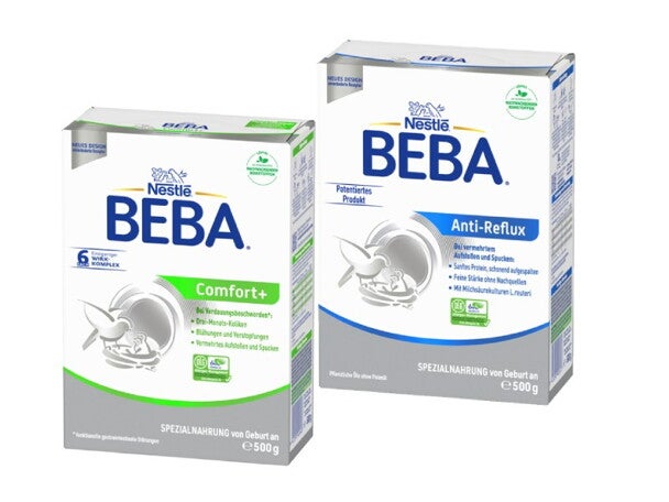 Zubereitung von BEBA Comfort+ und BEBA Anti-Reflux BEBA Comfort+ und BEBA Anti-Reflux Zubereitung