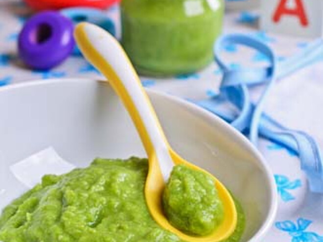 Hühnchen-Erbsen-Kartoffelbrei | Baby&me Hühnchen-Erbsen-Kartoffelbrei | Baby&me