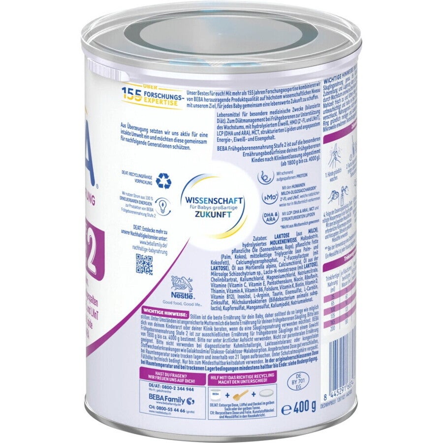 BEBA Frühgeborenennahrung 2
