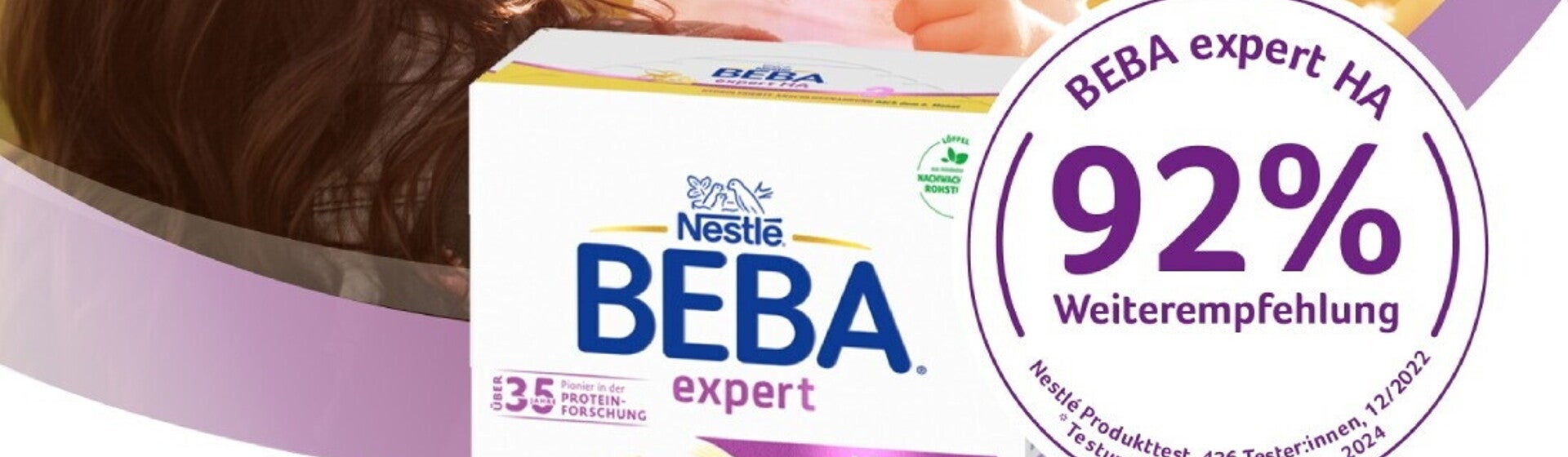 BEBA expert HA 2- Von Eltern im Test empfohlen mit 92% Weiterempfehlung BEBA expert HA 2- Von Eltern im Test empfohlen mit 92% Weiterempfehlung