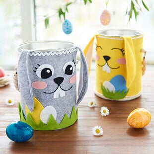 DIY Osterhasen-Körbchen basteln | Baby&me
