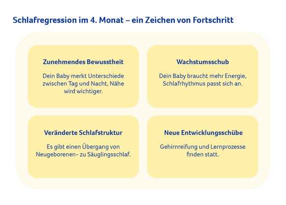 Schlafregression Infografik