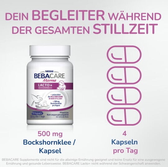 BEBACARE Lacto+_für die gesamte Stillzeit BEBACARE Lacto+_für die gesamte Stillzeit