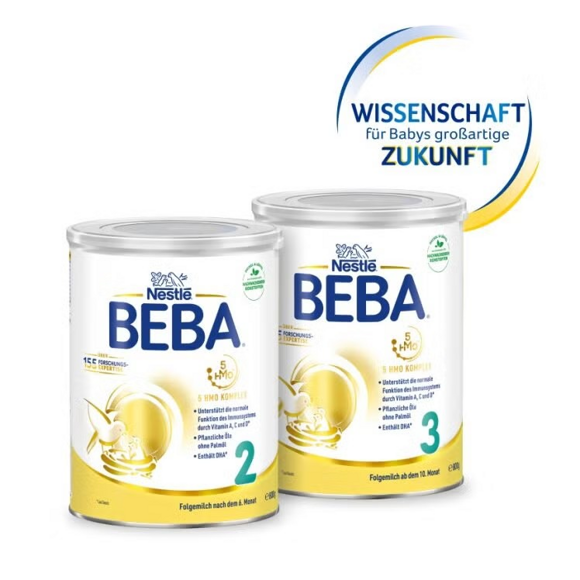 BEBA 2 mit 5 HMO-Komplex neue verbesserte Rezeptur BEBA 2 mit 5 HMO-Komplex neue verbesserte Rezeptur