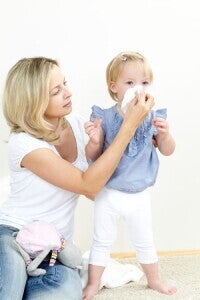 Snot in a child Snot in a child
