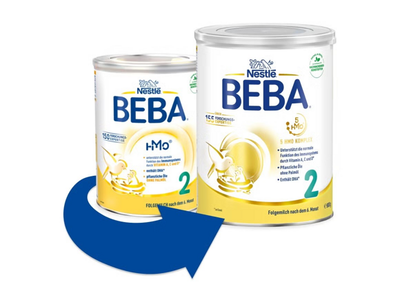 BEBA Folgemilch Produktvorteile neue Rezeptur BEBA Folgemilch Produktvorteile neue Rezeptur