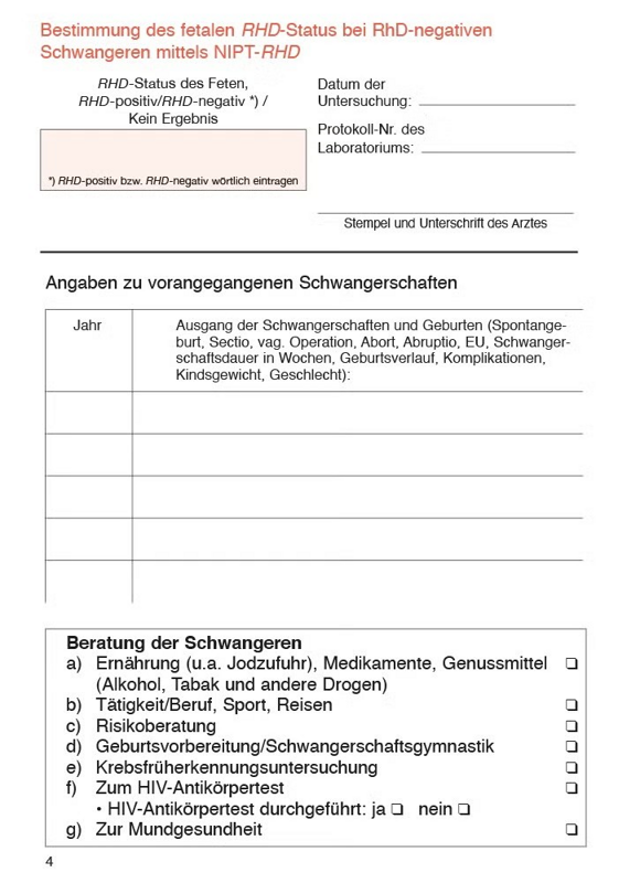 Der Mutterpass Seite 4 | Babyservice