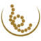 Gold circular logo featuring a descending spiral of dots